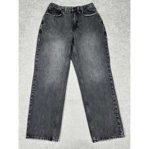Good American Jeans Womens 27/4 Black‎ Good Heritage Straight Stretch GNDU999BT